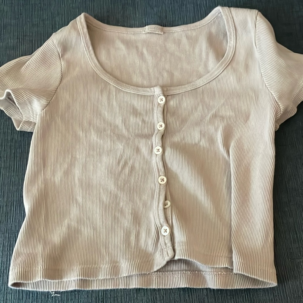 Purple pink top cropped size small
